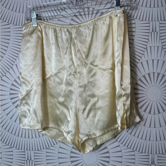 Oscar de la Renta Women’s‎ Fine Label Shorty Pajama Set Vintage Yellow XL - Picture 4 of 8